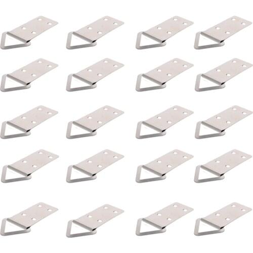 MroMax 2/4/10/20/50pcs Back Plate Hook Iron Nickel Plated 70x25mm/80x25mm Four Eyes Large Row Hanging/Six Eyes Hanging Hardware