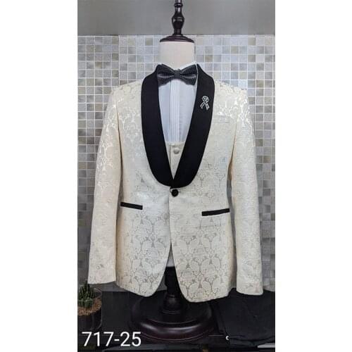 Latest Coat Pant Designs Ivory Men Suits for Wedding Suit Men Groom Blazer Tuxedo Slim Fit Costume Pour Hommes Terno Masculino