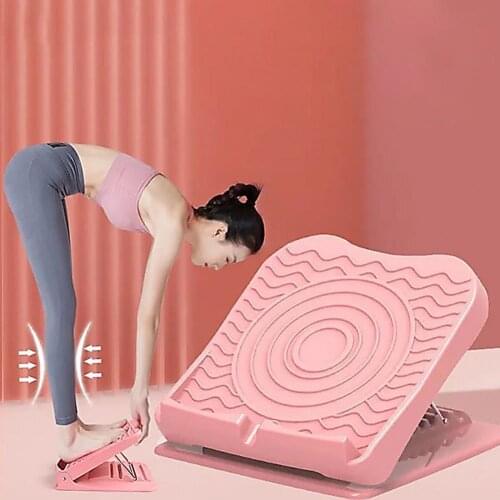 Anti-Slip Adjustable Foot Calf Stretcher Incline Board Portable Multi-function Exercise Fitness Pedal Stretcher for Unisex