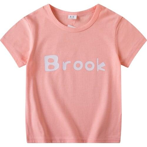Summer Brand New Children Short Sleeves T-shirt Boys T Shirt Girls Kids Children Tops Cotton Clothing Kids Shirts for 3-8 Years