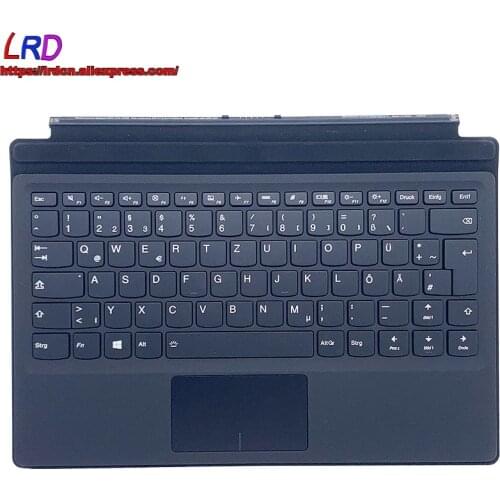 New Original DE German Portable Mini Base Folio Backlit Keyboard for Lenovo Ideapad Miix 510 -12IKB -12ISK Tablet 5N20N21147