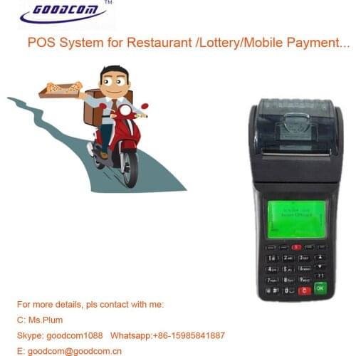 Goodcom GT6000G Handheld POS System With 3G Printer for Restaurant, Lottery,Bill payment ,etc