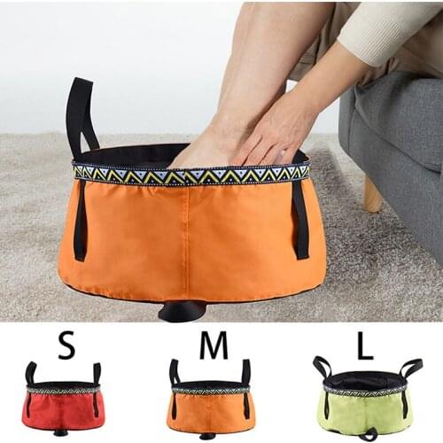 Portable 12L Camping Bucket Water Storage Bag Outdoor Water Bags Rafting Waterproof Fishing Folding Bucket