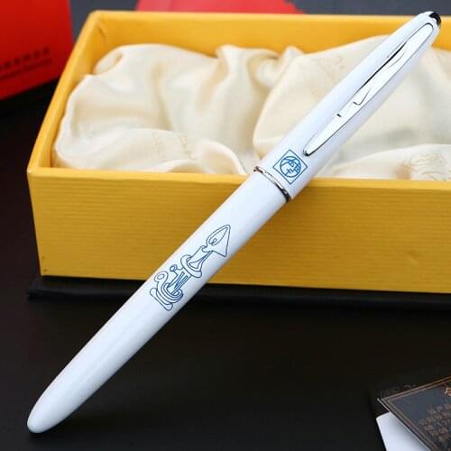Picasso 606 High Quality Ink Pink Yellow Black White Gold Fountain Pen 0.38 mm ink pen gift pen student bussiness New Arrival
