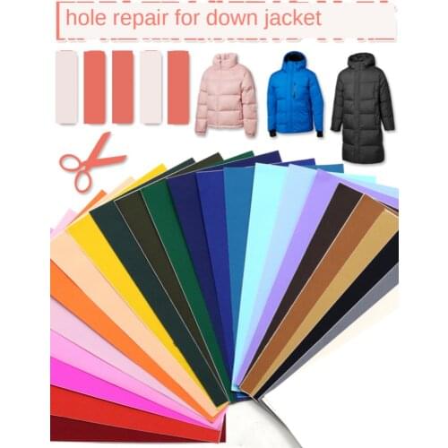 T-N Down Cotton Jacket Self Adhesive Sticker Patches PVC Waterproof Material Can Washable Appliques For Jacket Hole Repair DIY