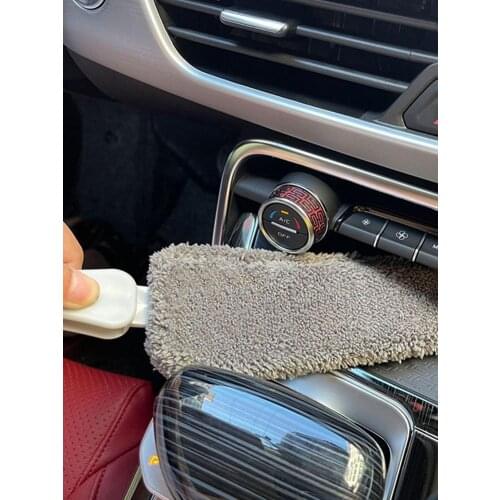 Car Air Conditioner Vent Brush Microfibre Car Grille Cleaner Auto Detailing Blinds Duster Brush Car-styling Auto Accessories