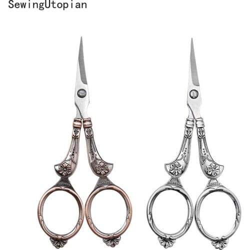 Vintage Scissors Retro Fabric Cutting Tools Zakka Tailor Scissors Sewing Fabric Cross Stitch Embroidery Scissor Thread Supplies