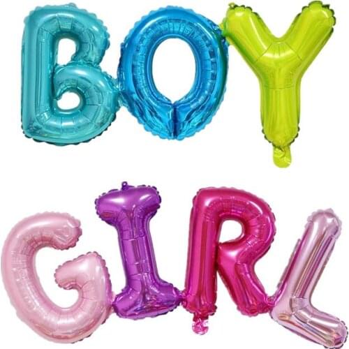 Girl or boy baby shower foil balloons small babies birthday party Childrens Day New Year Engagement decoration ball its a toy