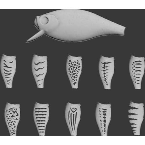 WLure Hard Plastic 3D Stencil for UPC547