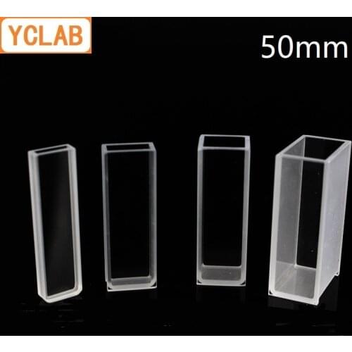YCLAB 50mm Cuvette 721 Glass Cell Colorimeter Laboratory Chemistry Equipment
