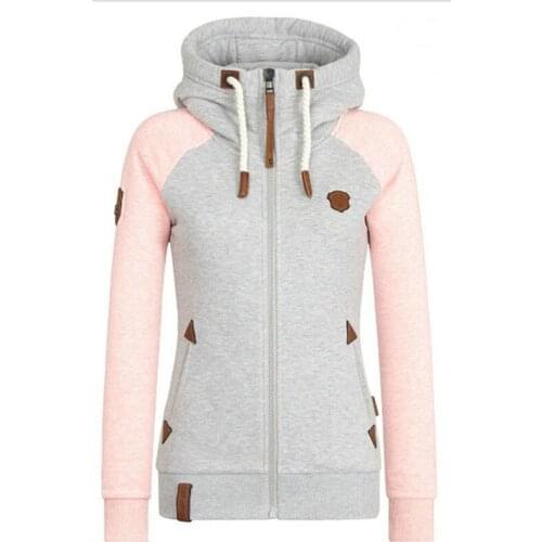 AECU Women Hoodies Sweatshirts Spring Autumn Plus Size Long Sleeve Pocket Pullover Hoodie Female Casual Warm Sweatshirt Jacket