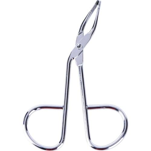 1 Pcs Scissors Style Hair Remove Eyebrow Flat Tip Tweezer Stainless Steel And Plastic Clamp Clipper High Quality Hot Sell