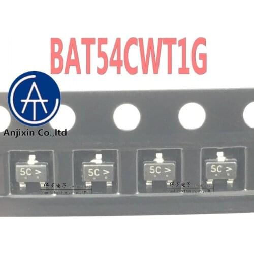 10pcs 100% orginal new Schottky diode BAT54CWT1G BAT54 silk screen 5C SOT-323 real stock
