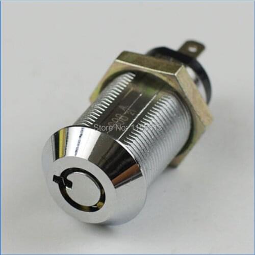 10 pieces 32mm quarter turned keyed differently round key electric machine switch lock