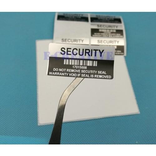 100 x Silver VOID Security Removed Tamper Evident Warranty Sticker Serial Number