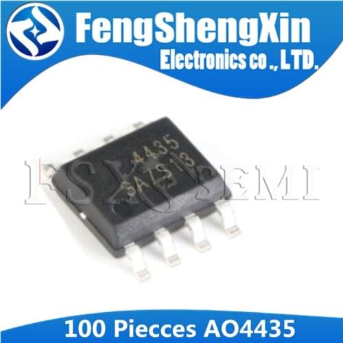 100pcs/lot AO4435 4435 AO4435A FDS4435BZ SI4435 FDS4435 4435B FDS4435A LCD power MOS commonly IC SOP-8