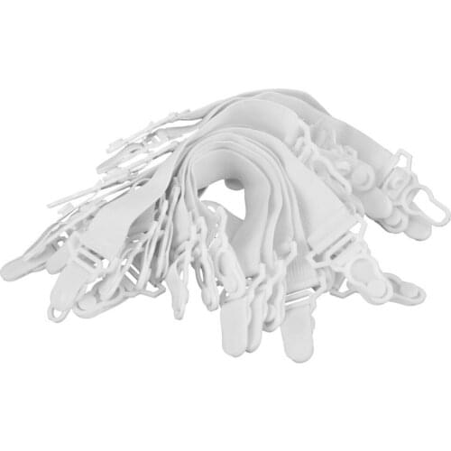 16pcs Bed Sheet Mattress Elastic Grippers Holder Clips Fastener (White)