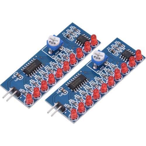 2Pcs NE555+CD4017 LED Chaser Water Flowing Light Module DIY Kit Electronic Circuit Production Board (finished board)