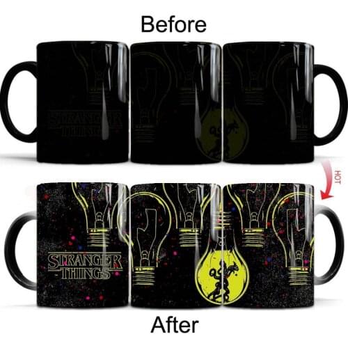 2021 Stranger Things 350ml Tv Show Ceramic Coffee Mugs 11oz Color Changed Travel Mug and Tea Cup