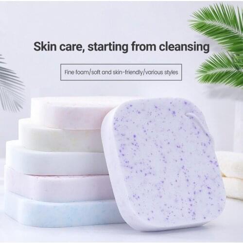 3/6pcs Face Round Makeup Remover Tools Natural Sponge Cellulose Compress Cosmetic Puff Facial Washing Sponge