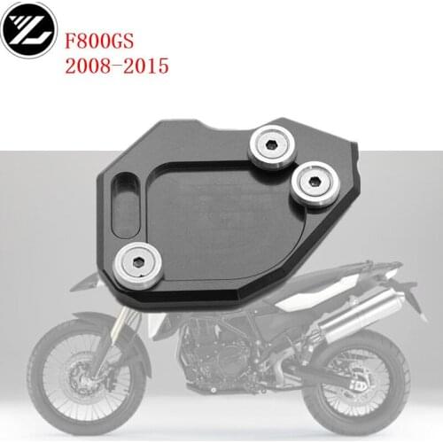Motorcycle CNC Aluminum Foot Kickstand Extension Pad Plate Side Stand Enlarger For BMW F800GS 2008-2015 2009 2010 F800 f800gs
