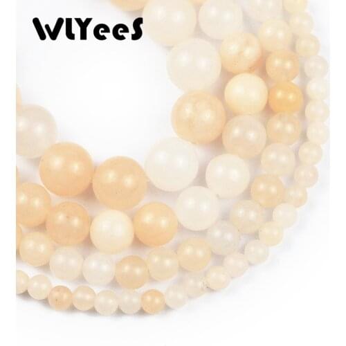 Natural Pink aventurine Beads Smooth Round Loose Spacer Bead For Jewelry Making 15inch 4/6/8/10mm DIY Bracelets Necklace Perles