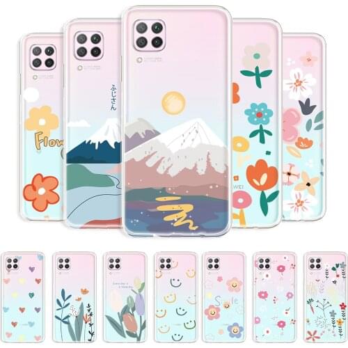 For Huawei P40 Lite Case Transparent Back Cover on P40 Lite 4G 6.4 inch Clear Protective Case For Huawei P40 Lite Phone Fundas