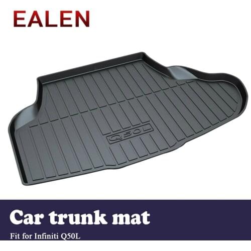 EALEN For Infiniti Q50L Car-styling Boot Liner Tray Waterproof carpet Anti-slip mat Accessories 1Set Car Cargo rear trunk mat