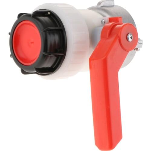 Beautiful Appearance 1000L HDPE IBC Tote Tank Hose Fittings Adapter With Switch 2.95'' to 2'' can Work in -20℃～+70