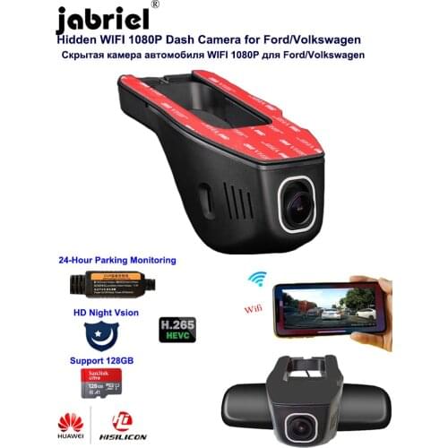 Full HD 1080P Night Vision dash cam 24H Car Camera dvr for ford focus 2 3 mk2 fiesta mk7 ranger mondeo mk4 VW toyota skoda