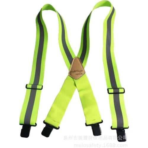 Hot tooling harness tool belt straps to reduce the waist weight fluorescent green strap