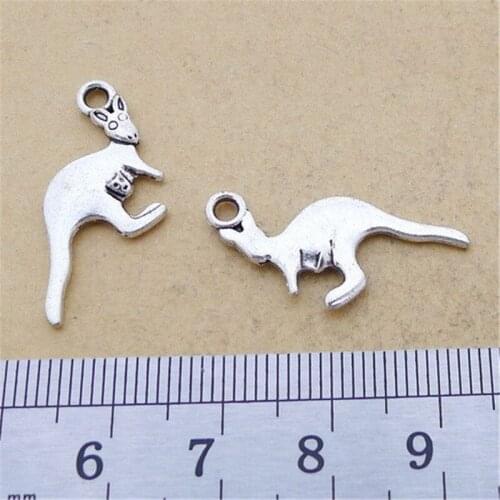 Kangaroo Animal Charm Pendants Jewelry Making Finding DIY Bracelet Necklace Earring Accessories Handmade 5pcs