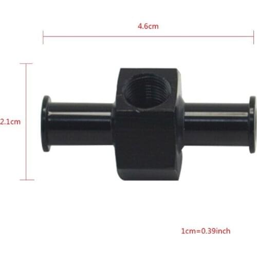 3/8" Metal Fuel Pressure Gauge Inline Barb Adapter Connector with 1/8" Port 781B