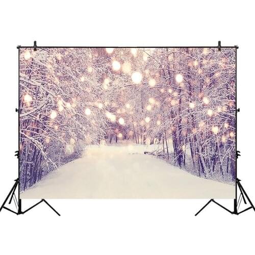 Mocsicka photography backdrop chirstmas fireplace portrait photo shoot background winter forest background for photogcall prop