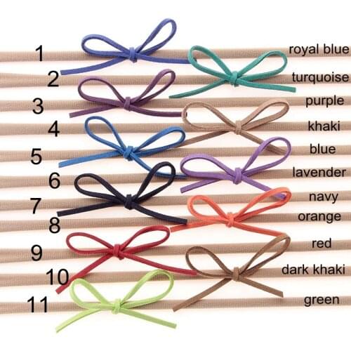 2pcs/lot Fashion Handmade Bowknot Baby Girls Headband Infant Elastic Nylon Hairband Children Bows Hair Accessories 22 Colors