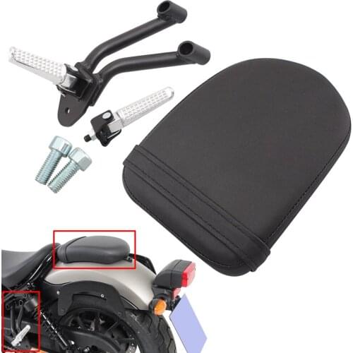 Motorcycle Retro Passenger Seat Driver Rider Foot Rests Cafe Racer Set For Honda 2017-2018 Rebel CMX 300 500 Model