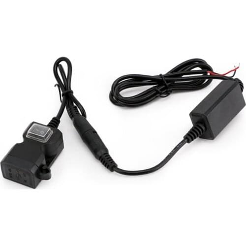 QC3.0 Motorcycle Charger Waterproof Dual USB Quick Charge 3.0 12V Power Supply Adapter with Switch Universal for Phone