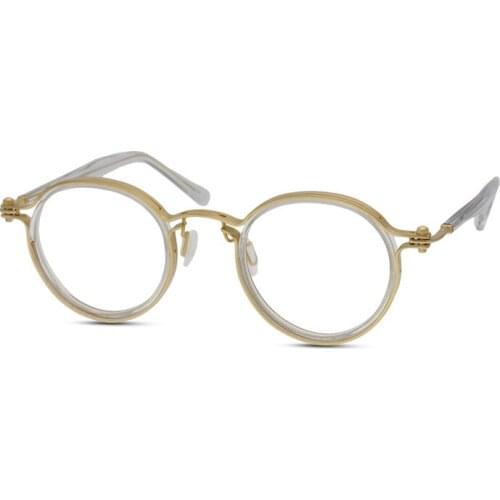 Veshion Acetate Glasses Frames Men Women Round Eye Glasses Frame for Male Female Ultra-light Myopia Transparent Fashion Vintage