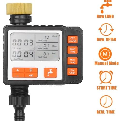 Outdoor Single Outlet Automatic Irrigation System Programmable Digital Water Timer Controller Water Faucet Hose Timer