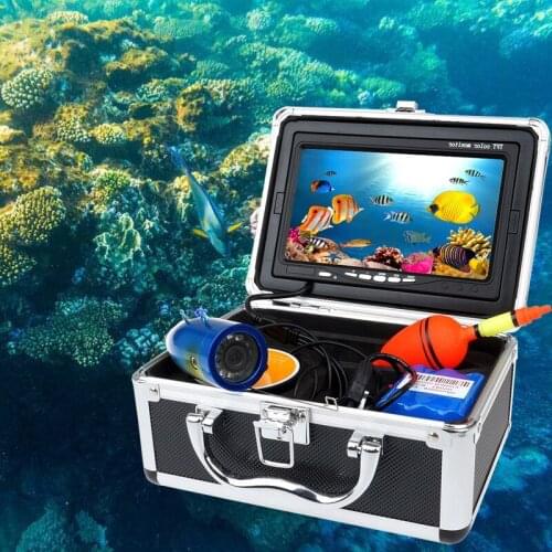 Portable 7inch Screen 1000TVL Waterproof Underwater Fishing Camera Kit With 12pcs LEDS 15m/30m/50m Cable DVR Fish Finder