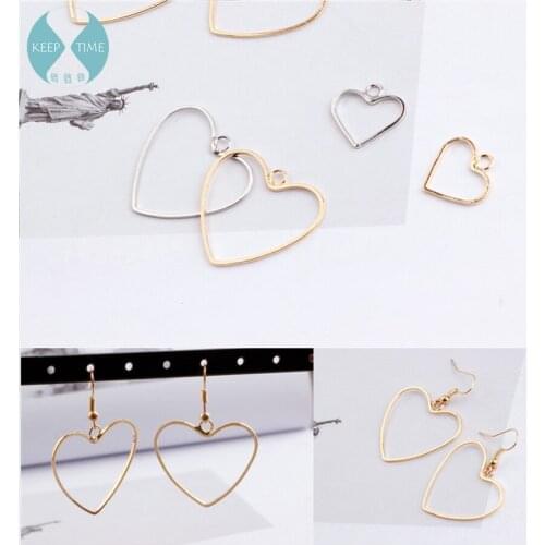 Simple love with ear screw, ear clip, earring, ear hook, DIY handmade ear ornament, tassel material fittings