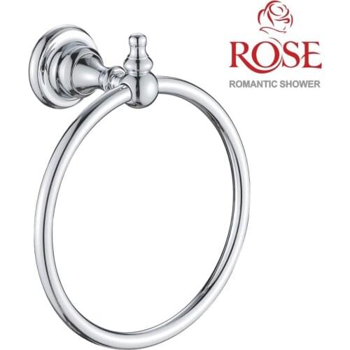 ROSE Towel shaped rings, brass holder for towels, wall mounted round bracket for towels,towel on the wall,ring holder RG1106