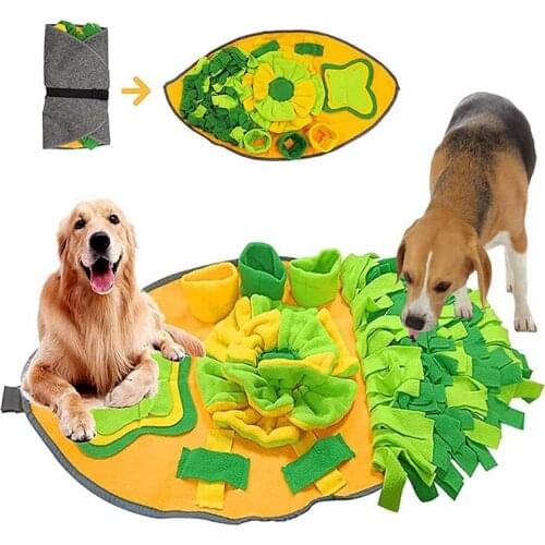 Pet Dog Snuffle Mat Nosework Pad Feeding Mat Washable Pet Sniffing Training Blanket Detachable Fleece Pads for Dogs Puppy NEW