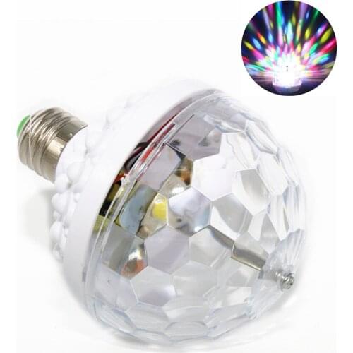 6 Colors Auto Rotate RGB LED Lamp AC 85-270V 110V 230V 6W Colorful Rotating Disco Party Holiday Decoration Mini Laser Projector