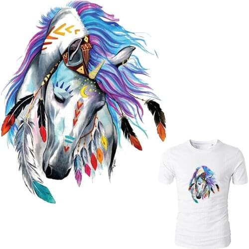 Colife Horse Patches For Jeans Fashion Clothes Stickers Iron-on Patches A-level Washable Heat Press Appliqued