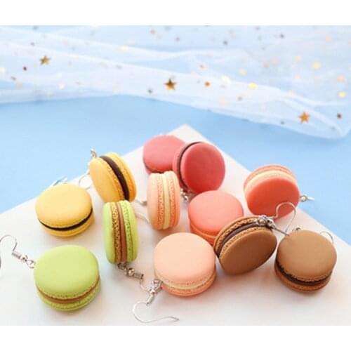 4 Style Tomato Fruit Cheese Grape Lemon Macaroni Waffle Stick Women Girls Children Friendship Gifts Drop Earrings