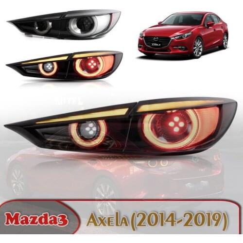 For Mazda 3 Axela(2014-2019) tail light assembly Japanese version LED modified LED streamer and water rear tail Light