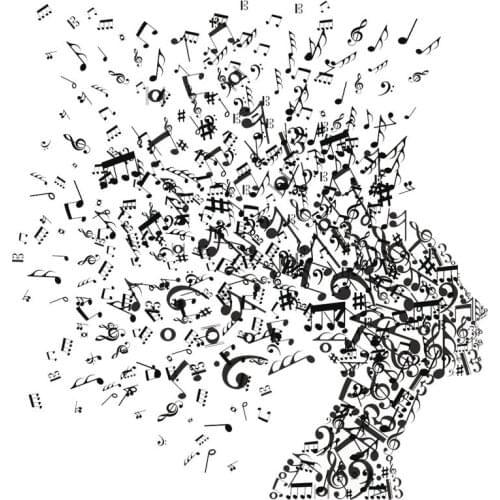 ZhuoAng Dense Music Note Clear Stamps For DIY Scrapbooking/Card Making/Album Decorative Silicone Stamp Crafts