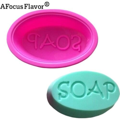 1 Pc Multi-function Soap Oval Korean Soap Mold DIY Silicone Mold Soap Candy Cake Decoration Baking Fondant Tools Stencil