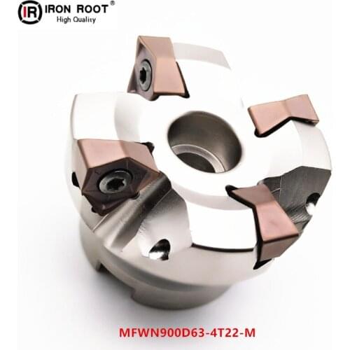 1Ps Main Angle 90°CNC Fast Feed Face Milling Cutter MFWN900D63-4T22-M For WNMU08 Carbide Insert
